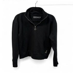 Kangol Women’s Quarter Zip Black Sweater